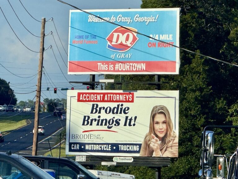 Brodie Brings It Accident Attorneys Billboard in Gray GA